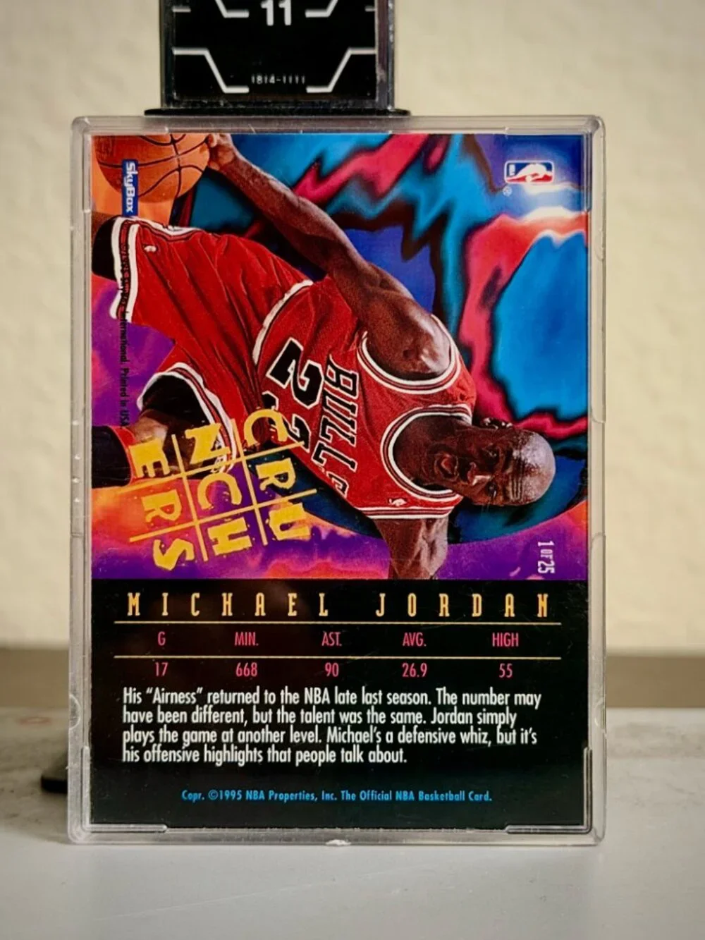 ” Michael Jordan 1995 NBA Hoops Number Crunchers #1 Insert – Mint Condition 🔥